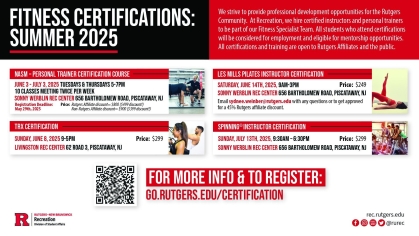 Summer Fitness Certifications Summer Fitness Certifications