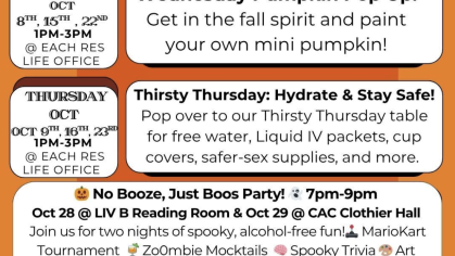 October Reslife activities