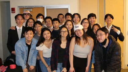group of students from Rutgers Cantonese Club