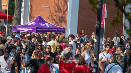  Over 500 student organizations, university departments and community partners participated in the annual Involvement Fair on the College Avenue campus
