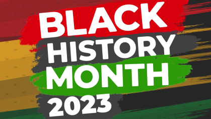 Web banner for Black History Month