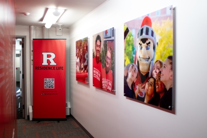 Hallway in 90 Davidson leading to the tour room